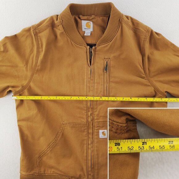 Carhartt Bomber Jacket Crawford Canvas 102524 Women's Large 12/14 - Picture 9 of 13